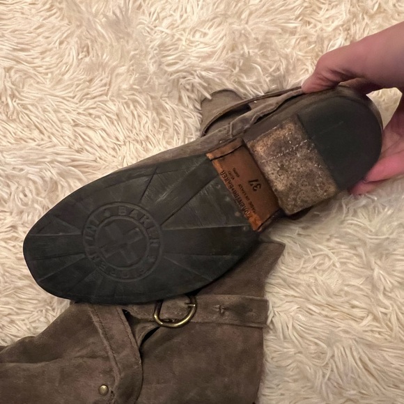 Florentini & Baker Distressed Suede Booties.